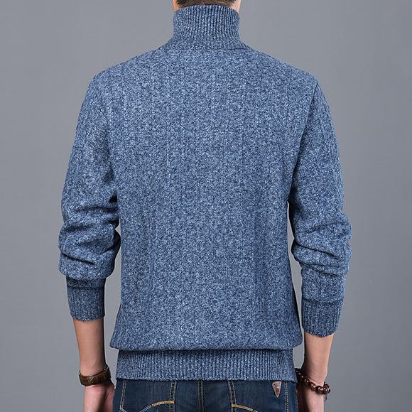 Suéter Cuello Alto Manga Larga Acolchado para Hombre