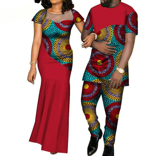Conjunto de Traje a Juego en Algodón con Estampado Batik - Image 8