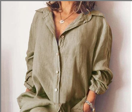 Camisa Manga Larga con Bolsillos Dobles - Diseño Clásico Versátil - Image 9