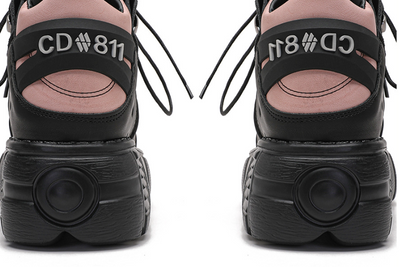 Zapatillas Plataforma Punk Retro con Contraste de Colores para Mujer - Image 5