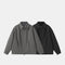 Chaqueta Versátil con Cierre de Cremallera - Estilo Japonés Minimalista Negro