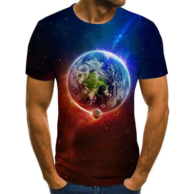 Camiseta Estampada Space 3D de Manga Corta - Image 2