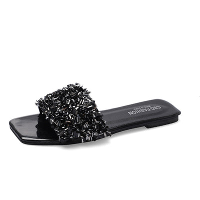 Sandalias de Playa Plus Size con Strass para Mujer - Image 3