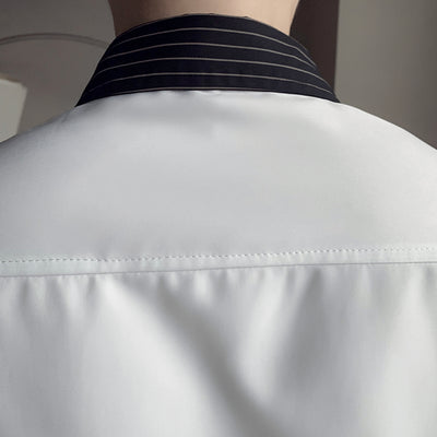 Camisa de Rayas Tres Cuartos para Hombre - Diseño Moderno de Verano - Image 6