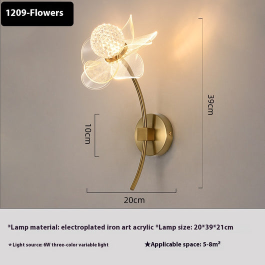 Lámpara LED de Flores para Dormitorio y Mesita de Noche - Image 9
