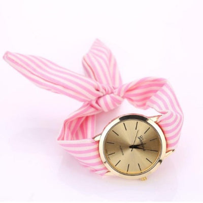 Reloj de Pulsera con Banda Floral sin Hebilla - Diseño Moderno y Versátil