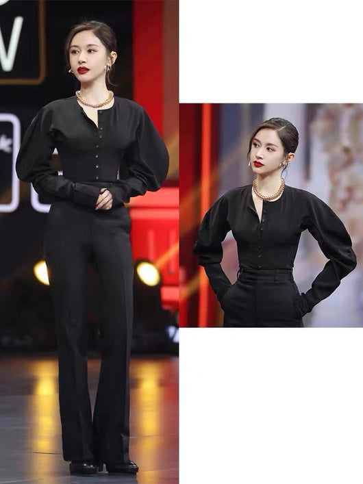 Blusa de Verano para Mujer con Mangas Abullonadas y Cintura Elástica - Image 10