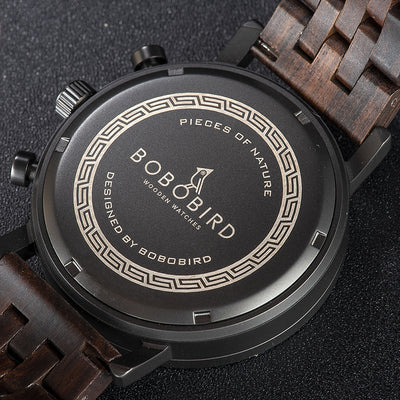 Reloj de Madera y Cuarzo Resistente al Agua - Estilo Ejecutivo - Image 13