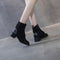 Botas de Cuero Gamuza Cortas para Mujer - Otoño e Invierno