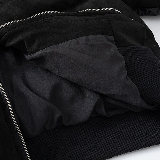 Chaqueta de Algodón Cálido con Costuras de Gamuza Unisex - Image 3