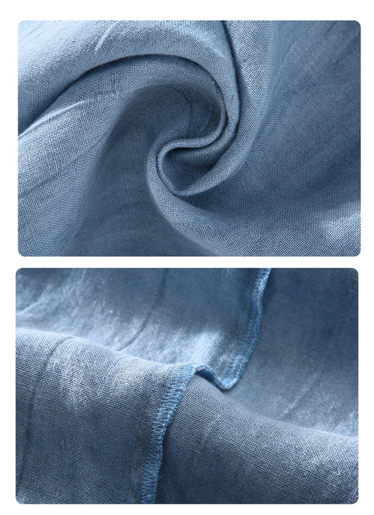 Camisa Casual de Lino Retro Estilo Japonés para Hombre - Image 15