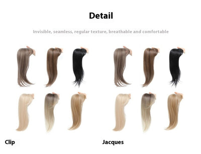 Extensión de Cabello Sintético con Clip de Hebilla - Peluca Simulada Premium - Image 13