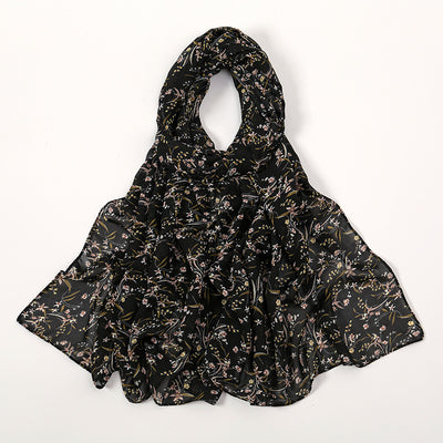 Pañuelo Ligero de Gasa Estampado Floral para Primavera y Verano - Image 35