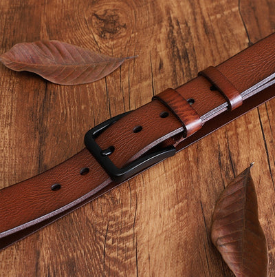 Cinturón Casual para Hombre en Cuero Genuino con Hebilla de Aleación - Image 15