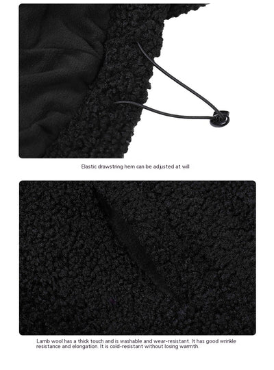 Abrigo Retro de Lana de Cordero Grueso para Hombre - Cuello Alto Otoño Invierno - Image 12