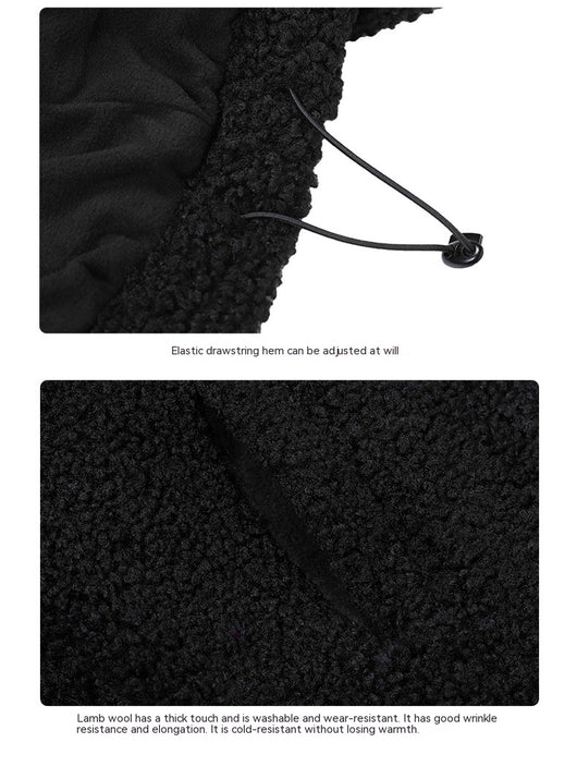 Abrigo Retro de Lana de Cordero Grueso para Hombre - Cuello Alto Otoño Invierno - Image 12