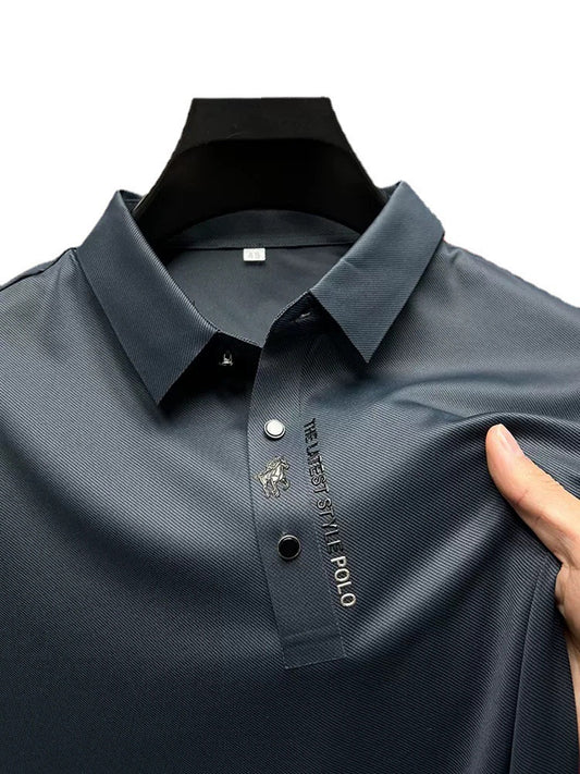 Polo Ejecutivo Seamless Ice Silk Cuello Solapa Manga Corta - Image 2