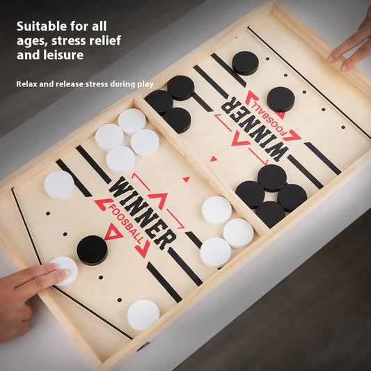 Juego de Hockey de Aire Catapulta Doble - Batalla Interactiva Familiar