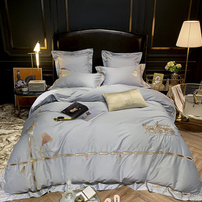 Juego de Cama de Algodón Pima Lujo con Bordado Artesanal - Image 12
