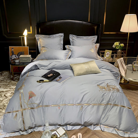 Juego de Cama de Algodón Pima Lujo con Bordado Artesanal - Image 12