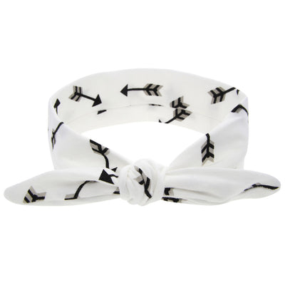 Two blue headbands with white polka dots and knotted bows, one adult-sized and one child-sized, for a matching set. - Image 16