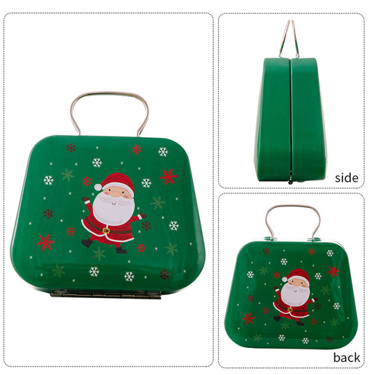 Caja de Dulces Navideña en Hojalata Estilo Bolso - Image 20