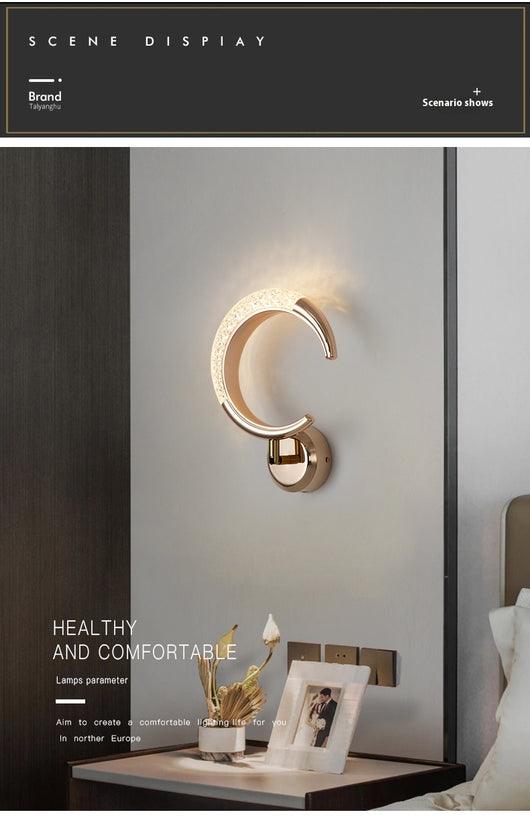 Lámpara de Noche Minimalista Moderna para Dormitorio y Sala de Estar - Image 9