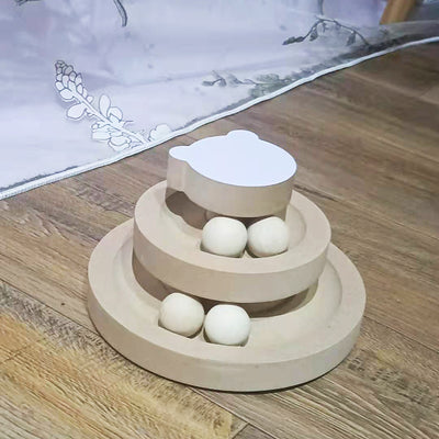 Juguete Giratorio para Gatos de Madera Maciza - Palo Interactivo Resistente y Divertido - Image 29