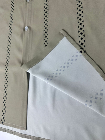 Camisa Manga Larga con Estampado Digital Talla Grande para Hombre - Image 13