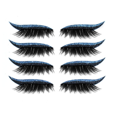 Delineador de Glitter + Kit de Pestañas Postizas - Maquillaje Ojos Brillante - Image 18