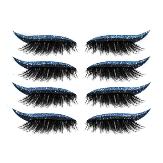 Delineador de Glitter + Kit de Pestañas Postizas - Maquillaje Ojos Brillante - Image 18