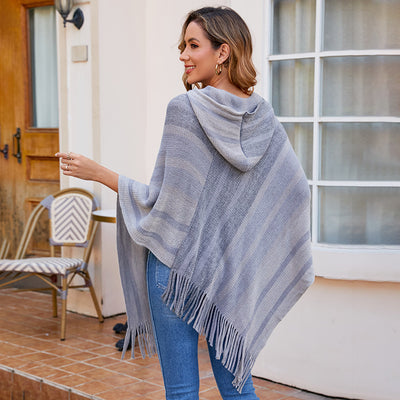 Capa Chal de Punto con Borlas para Mujer - Image 13