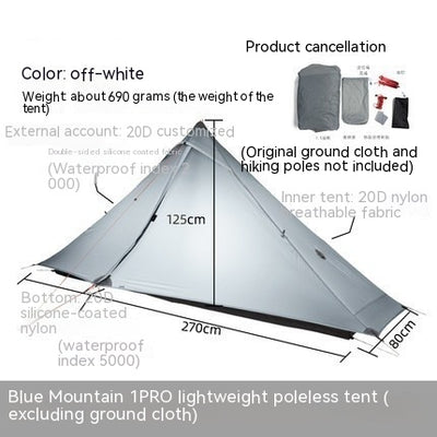 Carpa de Camping Impermeable sin Varillas - Image 8