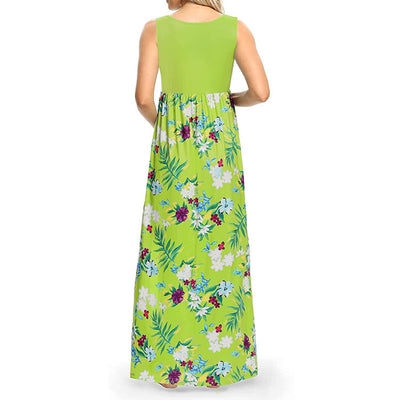 Vestido de Maternidad con Estampado y Costura Clásica - Image 9