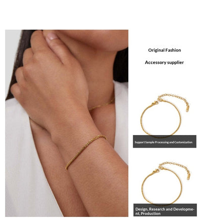 Pulsera Dorada Brillante Verano 2024 para Mujer - Image 11