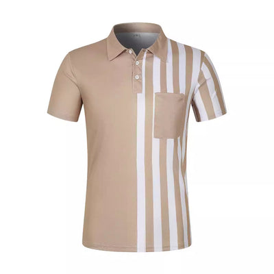 Polo Ejecutivo con Estampado a Rayas para Hombre - Image 2