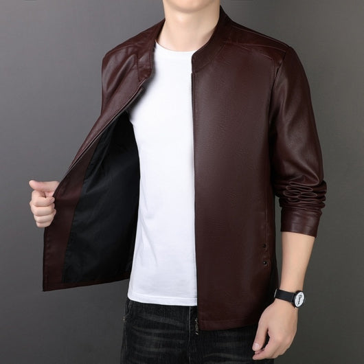 Chaqueta de Cuero PU para Hombre - Estilo Urbano Moderno - Image 3