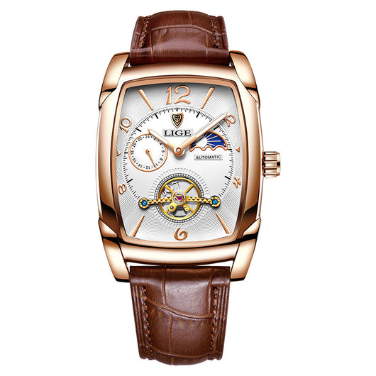 Reloj Mecánico Cuadrado Multifuncional Resistente al Agua para Hombre - Image 9