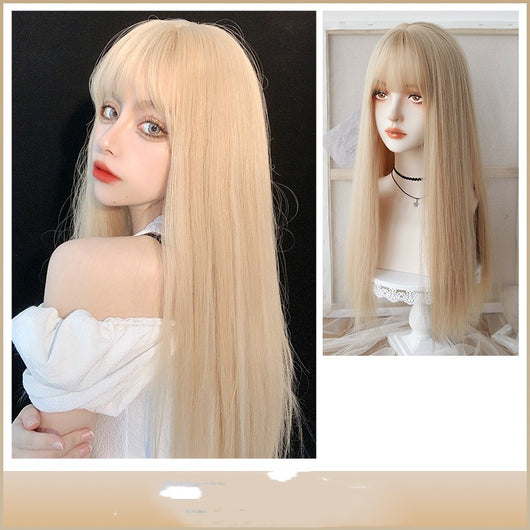 Peluca Cabello Liso Platinum - Estilo Fashion Premium - Image 3