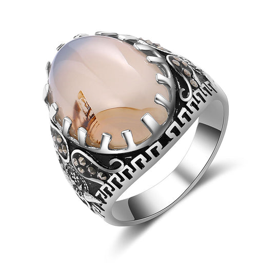 Anillo de Moda Chapado con Incrustaciones Europeo y Americano - Image 2