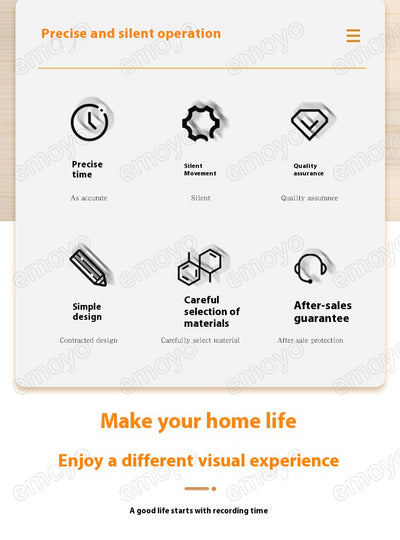 Reloj de Pared Moderno Minimalista y Creativo - Image 12