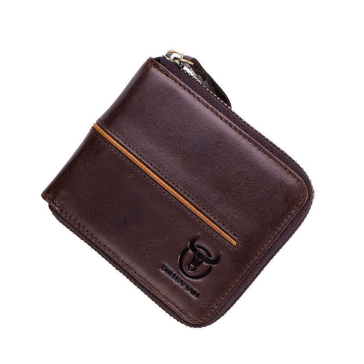 Billetera de Cuero Genuino para Hombre con Múltiples Compartimentos y Cierre - Image 5