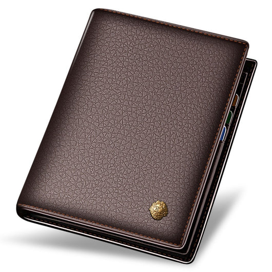 Cartera Vertical de Cuero Genuino - Diseño Ejecutivo Coreano - Image 3