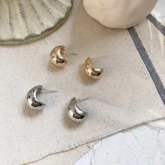 Aretes de Metal con Formas Irregulares - Image 5