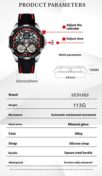 Reloj Mecánico Automático Hueco Luminoso para Hombre - Image 15