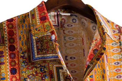 Camisa Casual Estampada para Hombre con Cuello Solapa - Image 8
