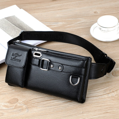 Bolsa de Cintura Cuero Genuino para Hombre - Riñonera Premium Crossbody - Image 8