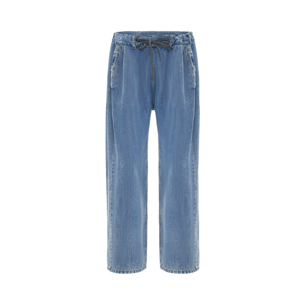 Jeans Rectos Talle Alto Desgastados para Mujer - Image 5