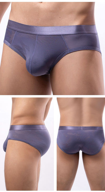 Calzoncillos Hombre Seda de Hielo Jacquard Transparente - Image 12