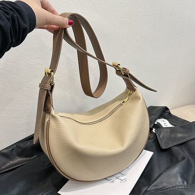 Bolso Mensajero de Cuero Suave Capacidad Grande para Llevar Bajo el Brazo